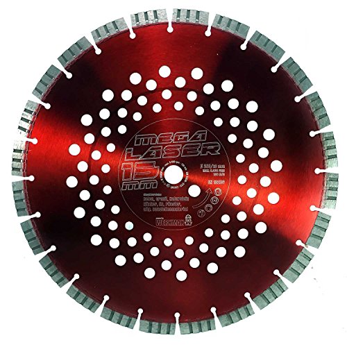 Diamant Trennscheibe MEGA LASER | 15mm TURBO Segment | 350-20,0 mm von Werkmax