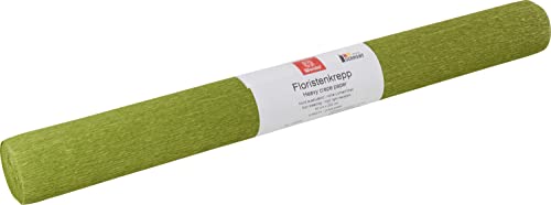 Floristen-Krepppapier, farbfest Grasgrün von Werola