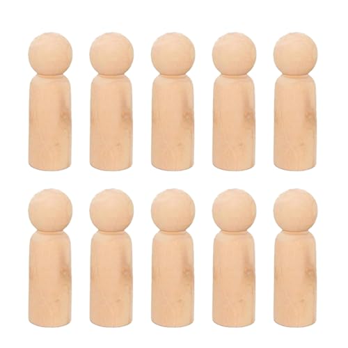 10 Stück Holzfiguren Spielfiguren Männlich Puppenkörper für Basteln Malen Weihnachten DIY Hochzeit Geburtstag Dekoration von Werownsgso