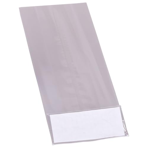 Blockbodenbeutel, Folienbeutel, PP, transparent, 100+50x280 mm, 40my Stärke, 500 Stück von Wertpack