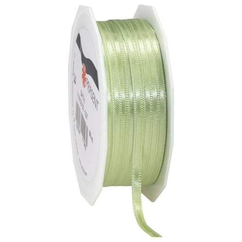 Doppelsatinband mit Webkante Mint 3 mm x 50 m, 1 Rolle(n) von Wertpack