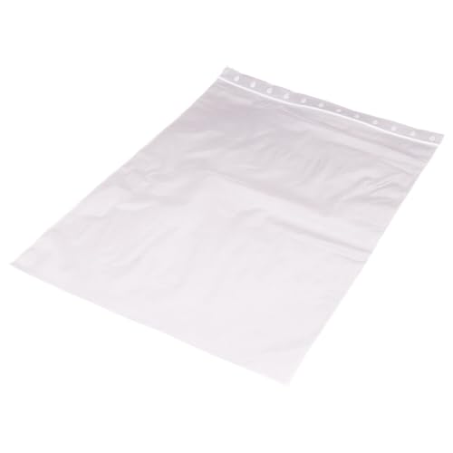 Druckverschlussbeutel, Folienbeutel, LDPE, Transparent, 50 my, 400x500 mm, 500 Stück von Wertpack