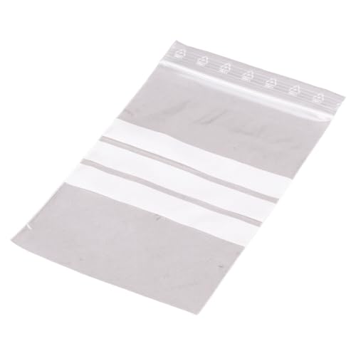 Druckverschlussbeutel, LDPE, Transparent, Beschriftungsfeld, 100 x 150 mm, 1000 Stück von Wertpack