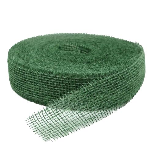 Geschenkband Jute dunkelgrün 40m / 50 mm, 1 Rolle(n) von Wertpack