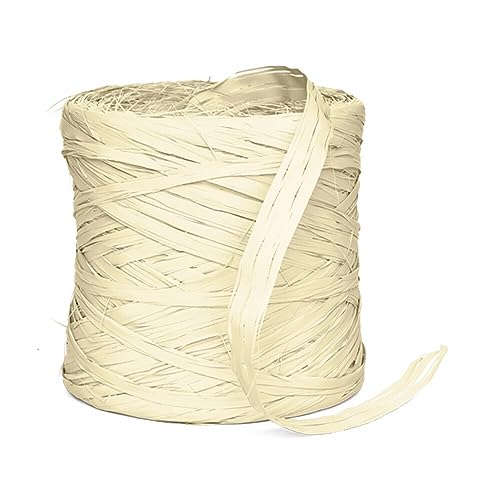 Geschenkbast-Raphia Geschenkband creme 200 m, 1 Rolle(n) von Wertpack