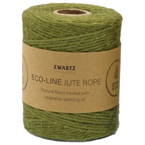 Sizo Jutekordel olive 3 mm breit x 160 m lang, 1 Rolle(n) von Wertpack