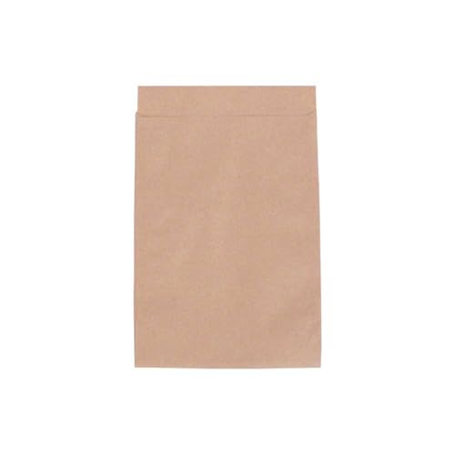 Wertpack Flachbeutel braun 50 g/qm aus Kraftpapier 130 x 180 + 20 mm, 500 Stück von Wertpack