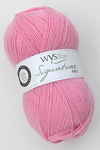 WYS Sockenwolle mit Bluefaced Leicester Wolle "Signature 4ply" Cocktail Range sock yarn 547 - candyfloss, 100g Wolle, Sockenwolle mit blue faced leicester wool von West Yorkshire Spinners