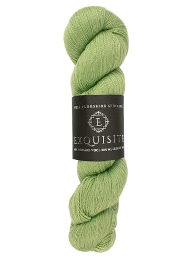 West Yorkshire Spinners Exquisite Spitze 1127 Eukalyptus - Wollseidenmischung (80% Falkland-Wolle, 20% Maulbeerseide) - Garn von West Yorkshire Spinners