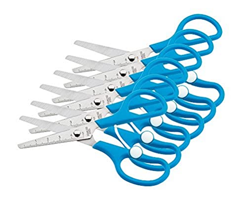 Westcott E-20558 00-I Kinderscheren mit Öffnungshilfe, runde Spitze, 13 cm, 6 Stück von Westcott