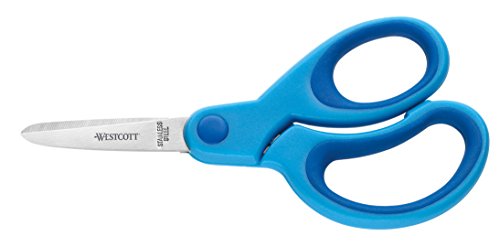 Westcott ergonomische Schere Spitze, Rechtshänder 12,7 cm blau von Westcott