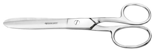 Westcott E-30872 00 Ganzstahl-Schere Steel runde Spitze, 18 cm von Westcott