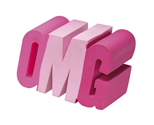 Westcott E-66067 PINK 3D-Radierer"OMG", pink, 3 x 5 x 2,5 cm von Westcott