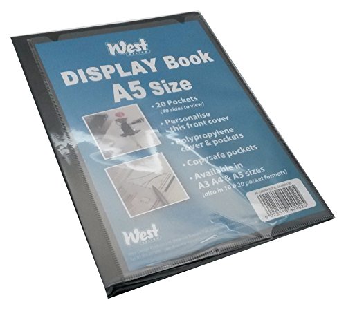 West A5 Display Book containing 20 fixed display sleeves von Westfolio