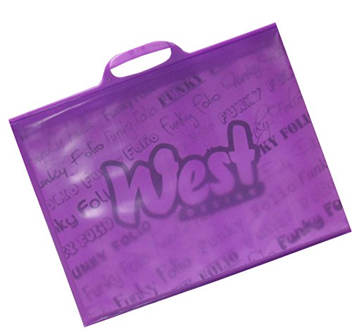 West Design A2 Funky Folio Plain Purple von Westfolio