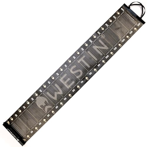 Westin Pro Measure Mat Large 25x140cm - Fischmaßband für Hechte & Zander, Messmatte zum Messen von Raubfischen, Maßband für Fische von Westin
