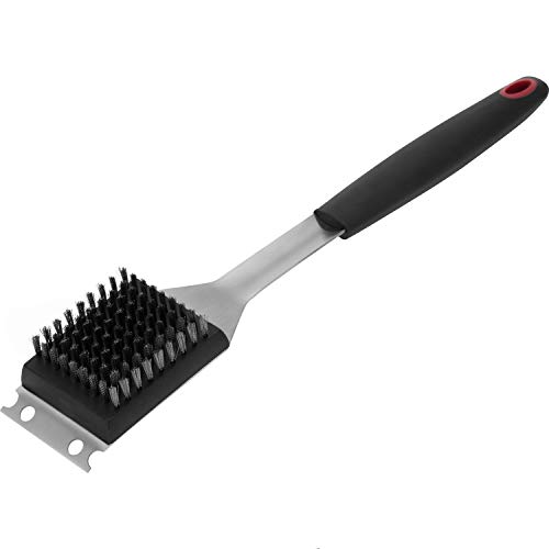 Westmark Grill-Bürste, Länge: 38,5 cm, Rostfreier Edelstahl/Kunststoff, Farbe: Silber/Schwarz/Rot, 15072280 von Westmark