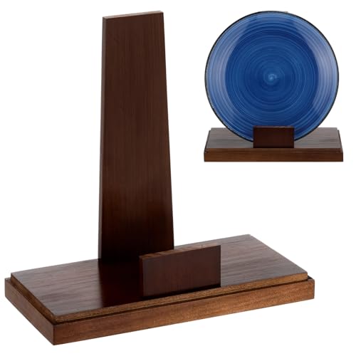 Weysat 15,2 cm großer Holzständer für Präsentationsplatte, Postkarte, Bild, Buch, Präsentationsständer mit quadratischem Blockboden, Bilderrahmen, Staffelei für Zuhause, Büro, dekorativ Weysat 15,2 cm großer Holzständer für Präsentationsplatte, Postkarte, Bild, Buch, Präsentationsständer mit quadratischem Blockboden, Bilderrahmen, Staffelei für Zuhause, Büro, dekorativ von Weysat