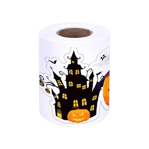 Wezalget Halloween-Aufkleber für Kinder – Spinnen-Hexengeister-Aufkleber, 8 Designs, Halloween-Aktivitäten-Aufkleber für Scrapbooking, Laptop, Skateboard, Wasserflaschen von Wezalget