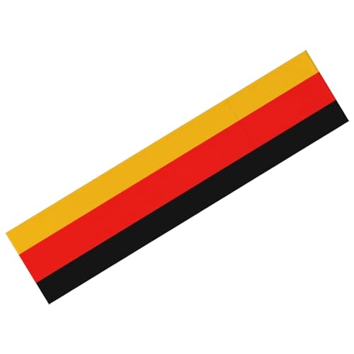 Wezalget Tischdecke mit deutscher Flagge, Leinentischdecke, schwarz, rot, gelb, für Oktoberfest, spritzwassergeschützt, 30 x 182 cm, Oktoberfest-Tischläufer, wiederverwendbar, für Küche, Esszimmer, von Wezalget