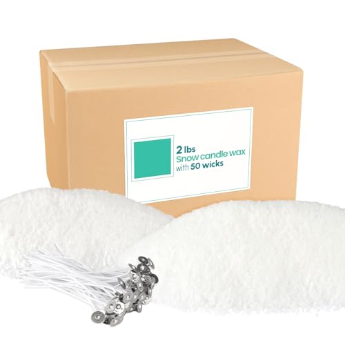 0,9 kg natürliches Perlenkerzenherstellungs-Kit mit 50 Baumwolldochten, wiederverwendbare und nachfüllbare Perlenkerzen für DIY-Sandkerzenherstellung von Wfmolcand