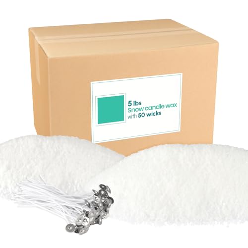 2,3 kg natürliches Perlenkerzenherstellungs-Kit mit 50 Baumwolldochten, wiederverwendbare und nachfüllbare Perlenkerzen für DIY Sandkerzenherstellung von Wfmolcand