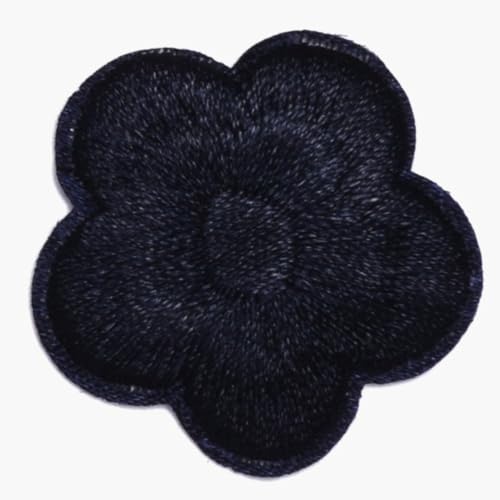 Whakano 10 Stück Blumen Aufnäher zum Aufbügeln,Patches 3 cm,Flicken Zum Aufbügeln,Dekorative Applikation für Kunsthandwerk,Jacken Tasche Geschenkboxen,Kleidung,Scrapbooking,Jeans Dekoration,Navy blau von Whakano