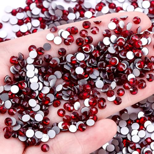 1440 Stück Glitzersteine Selbstklebend,Flatback Strasssteine,Strass Glitzersteine Nägel,Glitzer Basteln Diamanten für Gesichts-Make-Up Fingernagel Dekorationen Und Urlaubszubehör,4,6-4,8mm,Tiefrot 1440 Stück Glitzersteine Selbstklebend,Flatback Strasssteine,Strass Glitzersteine Nägel,Glitzer Basteln Diamanten für Gesichts-Make-Up Fingernagel Dekorationen Und Urlaubszubehör,4,6-4,8mm,Tiefrot von Whakano