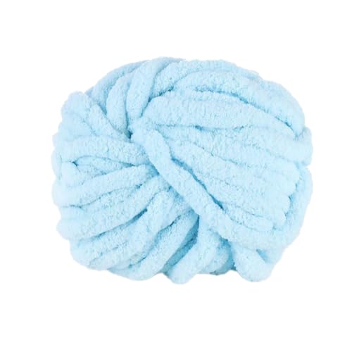 2 Stück Handstrick Wolle,Dicke Wolle Garn ca.240g,Grobe Isländische Wolle | Dicke Wolle,zum Häkeln oder Stricken für Decke,Perfekt zum Weben von Haustier Nest,Decken,Helles Aqua Blau von Whakano