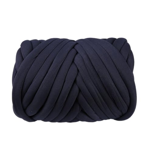 Dicke Wolle Garn,Wolle zum Handstricke,Wolle Sperrige Handstrickgarn,Häkel Wolle Chunky Yarn,Weiches Wollgarn Haustier für DIY Handwerk körbe Decke Kissen Rucksack Haustierkorb,Navy blau,100g von Whakano