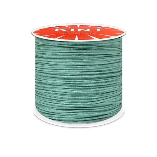 Nylonschnur 0,8mm,Makramee-Schnur,Nylon Seil Perlenschnur,Cord Makramee Band für Geflochtene Armbänder,Schmuckherstellung Handwerk Halsketten,Makramee,Geschenkverpackung,Grün von Whakano