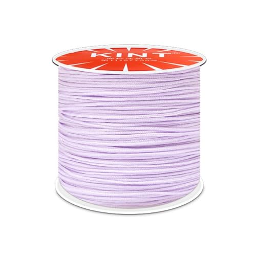 Nylonschnur 0,8mm,Makramee-Schnur,Nylon Seil Perlenschnur,Cord Makramee Band für Geflochtene Armbänder,Schmuckherstellung Handwerk Halsketten,Makramee,Geschenkverpackung,Lavendel von Whakano