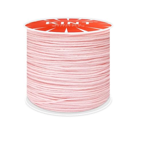 Whakano Nylonschnur 0,8mm,Makramee-Schnur,Nylon Seil Perlenschnur,Cord Makramee Band für Geflochtene Armbänder,Schmuckherstellung Handwerk Halsketten,Makramee,Geschenkverpackung,Rosa von Whakano