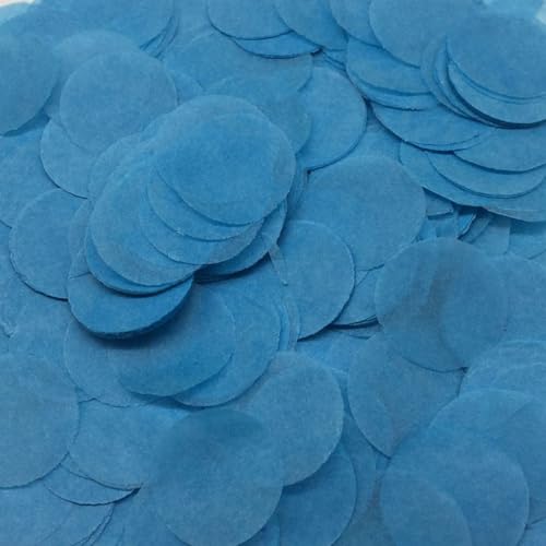 Runde Konfetti 2,5cm,Konfetti 50g Deko Papier Konfetti Streudeko Confetti Geburtstag Karneval Weihnachten Taufe Neujahrsdeko Kindergeburtstag Dekoration,Partyzubehör,Himmelblau von Whakano