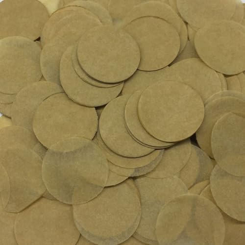 Runde Konfetti 2,5cm,Konfetti 50g Deko Papier Konfetti Streudeko Confetti Geburtstag Karneval Weihnachten Taufe Neujahrsdeko Kindergeburtstag Dekoration,Partyzubehör,Khaki von Whakano