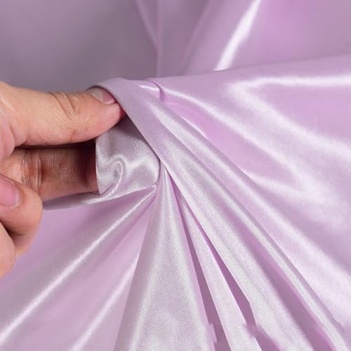 Whakano 1 M Stoff zum Nähen 160cm Breit,Einfarbig Kostümstoff Dekostoff,universal Stoff für Nähen Basteln,Hochzeitskleider,Kostüm Kleid Bekleidung,Futter,Jacken,Röcke,Tasche,Violett von Whakano