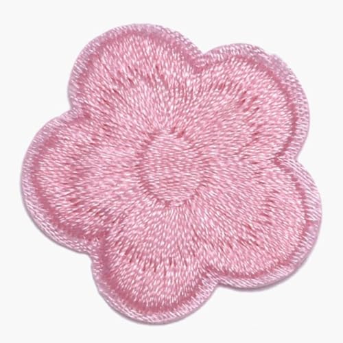 Whakano 10 Stück Blumen Aufnäher zum Aufbügeln,Patches 3 cm,Flicken Zum Aufbügeln,Dekorative Applikation für Kunsthandwerk,Jacken Tasche Geschenkboxen,Kleidung,Scrapbooking,Jeans Dekoration,Pink Lila von Whakano