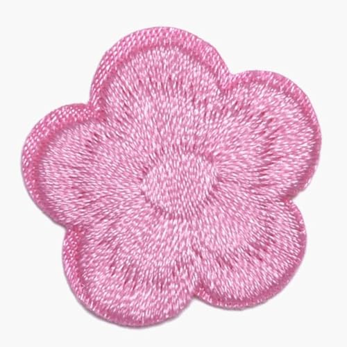 Whakano 10 Stück Blumen Aufnäher zum Aufbügeln,Patches 3 cm,Flicken Zum Aufbügeln,Dekorative Applikation für Kunsthandwerk,Jacken Tasche Geschenkboxen,Kleidung,Scrapbooking,Jeans Dekoration,Rosa C von Whakano