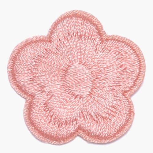 Whakano 10 Stück Blumen Aufnäher zum Aufbügeln,Patches 3 cm,Flicken Zum Aufbügeln,Dekorative Applikation für Kunsthandwerk,Jacken Tasche Geschenkboxen,Kleidung,Scrapbooking,Jeans Dekoration,Rosa von Whakano