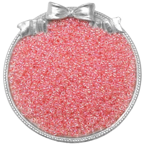 Whakano 900 Stück Glas Perlen Pony Beads,Rocailles Perlen,10g Lose Perlen,Bastelperlen für DIY Handwerk Dekor,Armbänder,Halsketten Ohrringe,Schmuckherstellung,Kopfbedeckung,Pink,2mm Whakano 900 Stück Glas Perlen Pony Beads,Rocailles Perlen,10g Lose Perlen,Bastelperlen für DIY Handwerk Dekor,Armbänder,Halsketten Ohrringe,Schmuckherstellung,Kopfbedeckung,Pink,2mm von Whakano