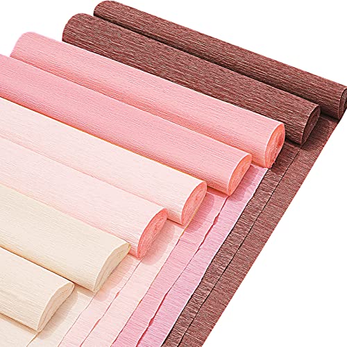 Whaline Krepppapier-Luftschlangen, 25 x 250 cm, 4 Farben, Party-Luftschlangen, Roségold, Rosa, Braun, Krepppapierrolle, dekorativer Bastel-Luftschlangen für Bastelarbeiten, Raumdekoration, 8 Rollen Whaline Krepppapier-Luftschlangen, 25 x 250 cm, 4 Farben, Party-Luftschlangen, Roségold, Rosa, Braun, Krepppapierrolle, dekorativer Bastel-Luftschlangen für Bastelarbeiten, Raumdekoration, 8 Rollen von Whaline