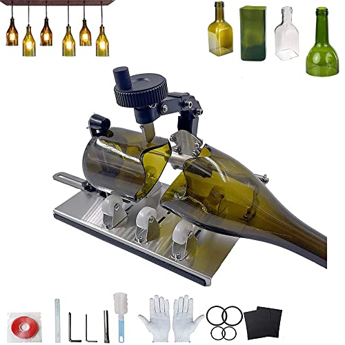 Whemyreat Flaschenschneider,Upgrade Flaschenschneider,Runde,Quadratische Flaschen Und EngpäSse,Komplettes Glasschneidewerkzeug Set,Weinglas Flaschenschneider Zum Schneiden Von Flaschen,Wein,Bier von Whemyreat