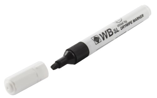 WB Whiteboard Marker Chisel Black von Whitebox