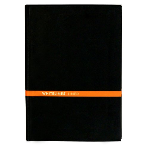 Whitelines Flexo Bound Notizbuch, A6, liniert, schwarz (WL58 FlxBA6L) von Whitelines