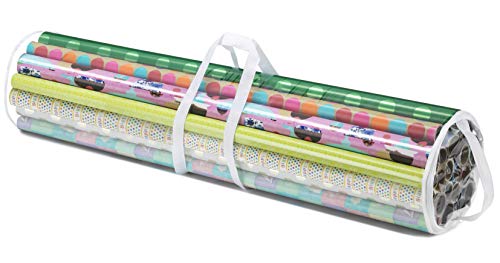 Whitmor Geschenkpapier-Organizer, 104 cm, transparent/weiß von Whitmor