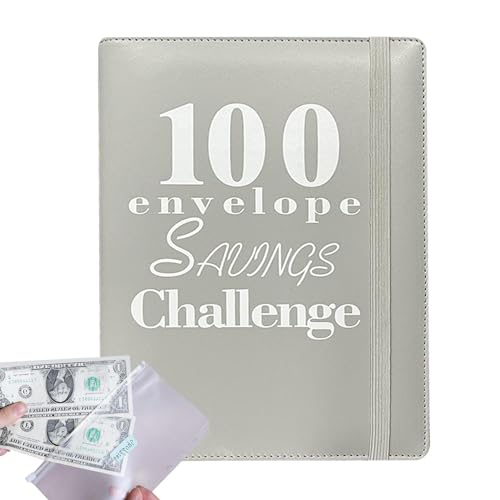 100 Umschläge Spar-Notizbuch – Challenge Binder Spar-Notizbuch, Haushaltsbuch, Geldumschläge | Binder 100-Tage-Paar-Challenge-Notizbuch, Spar-Binder-Paar-Challenge-Notizbuch für Budgetierung und von Whnbuij