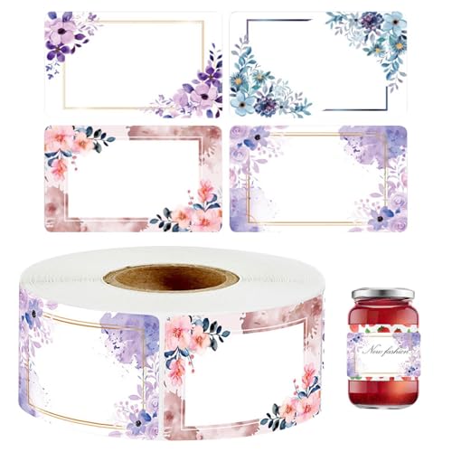 Bäckerei-Etiketten, personalisierbare Aufkleber mit Blumendesign, - und Bank-Leckereien, Bastelaufkleber mit leerem Schreibbereich, humorvolle Haftnotizen für Konserven, Marmeladenbehälter Bäckerei-Etiketten, personalisierbare Aufkleber mit Blumendesign, - und Bank-Leckereien, Bastelaufkleber mit leerem Schreibbereich, humorvolle Haftnotizen für Konserven, Marmeladenbehälter von Whnbuij