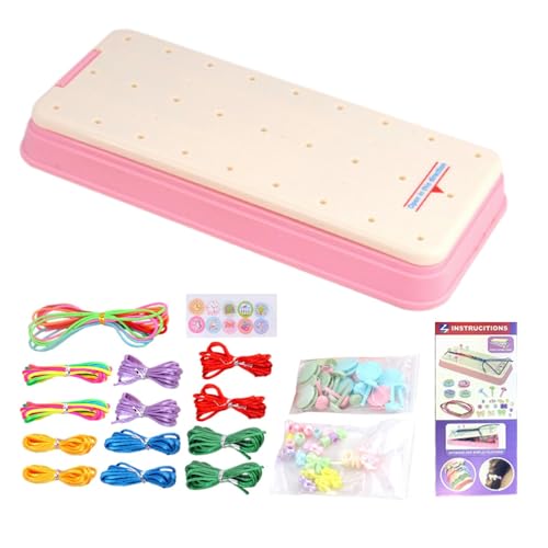 Handseilflechter-Set für Kinder,Handseilflechter-Set,Freundschaftsarmbänder Seilflechter-Set - Armbänder String Jewelry Maker Kits Buntes Schmuckarmband-Kit Gewebte Freundschaftsarmbänder für Mädchen von Whnbuij