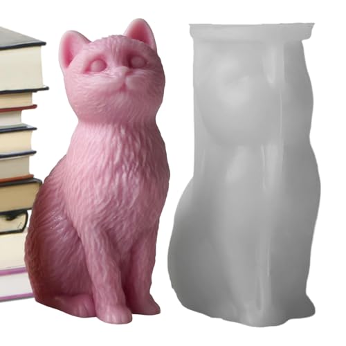 Katzenharzform, Katzenformen für Harz - Gießformen aus Harz mit Kerzenlicht - Kunst- und Handwerksbedarf, Epoxid-Schreibtischdekoration, Bastelwerkzeuge für d Katzenharzform, Katzenformen für Harz - Gießformen aus Harz mit Kerzenlicht - Kunst- und Handwerksbedarf, Epoxid-Schreibtischdekoration, Bastelwerkzeuge für d von Whnbuij