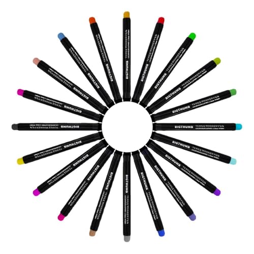 Permanente Stoffstifte für Kleidung, Stoffmalstifte | 20 Farben Permanente Textilfarbe Marker-Set, Kunstbedarf, Doodle Schreibwerkzeug für Kinder und Erwachsene Permanente Stoffstifte für Kleidung, Stoffmalstifte | 20 Farben Permanente Textilfarbe Marker-Set, Kunstbedarf, Doodle Schreibwerkzeug für Kinder und Erwachsene von Whnbuij